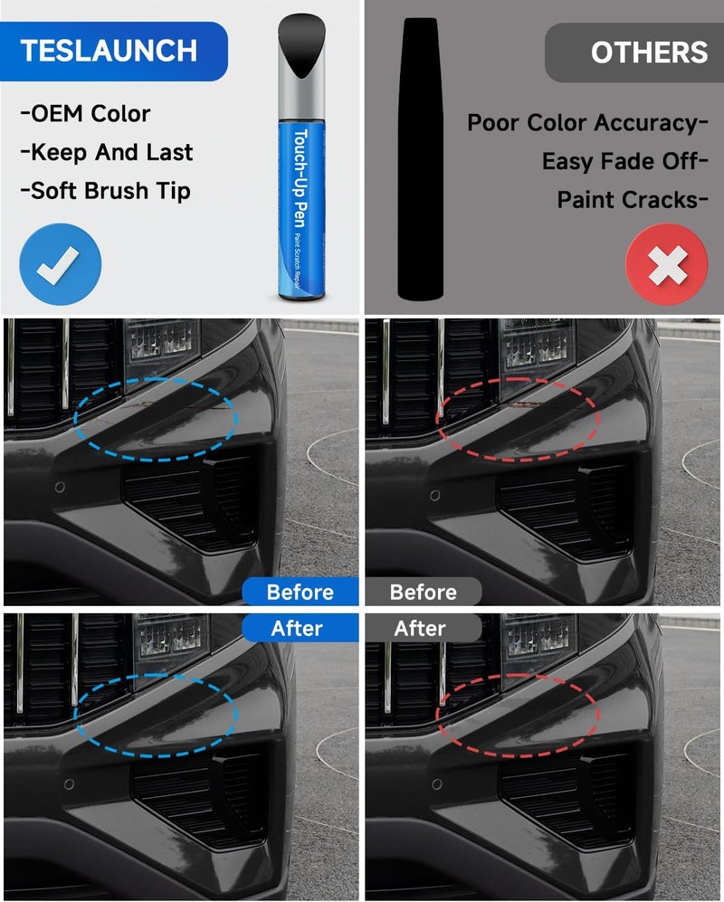 RSACET EB Ebony Black Touch Up Paint Compatible with Kia Exact Match Touch Up Paint Car Scratch Repair - Image 2